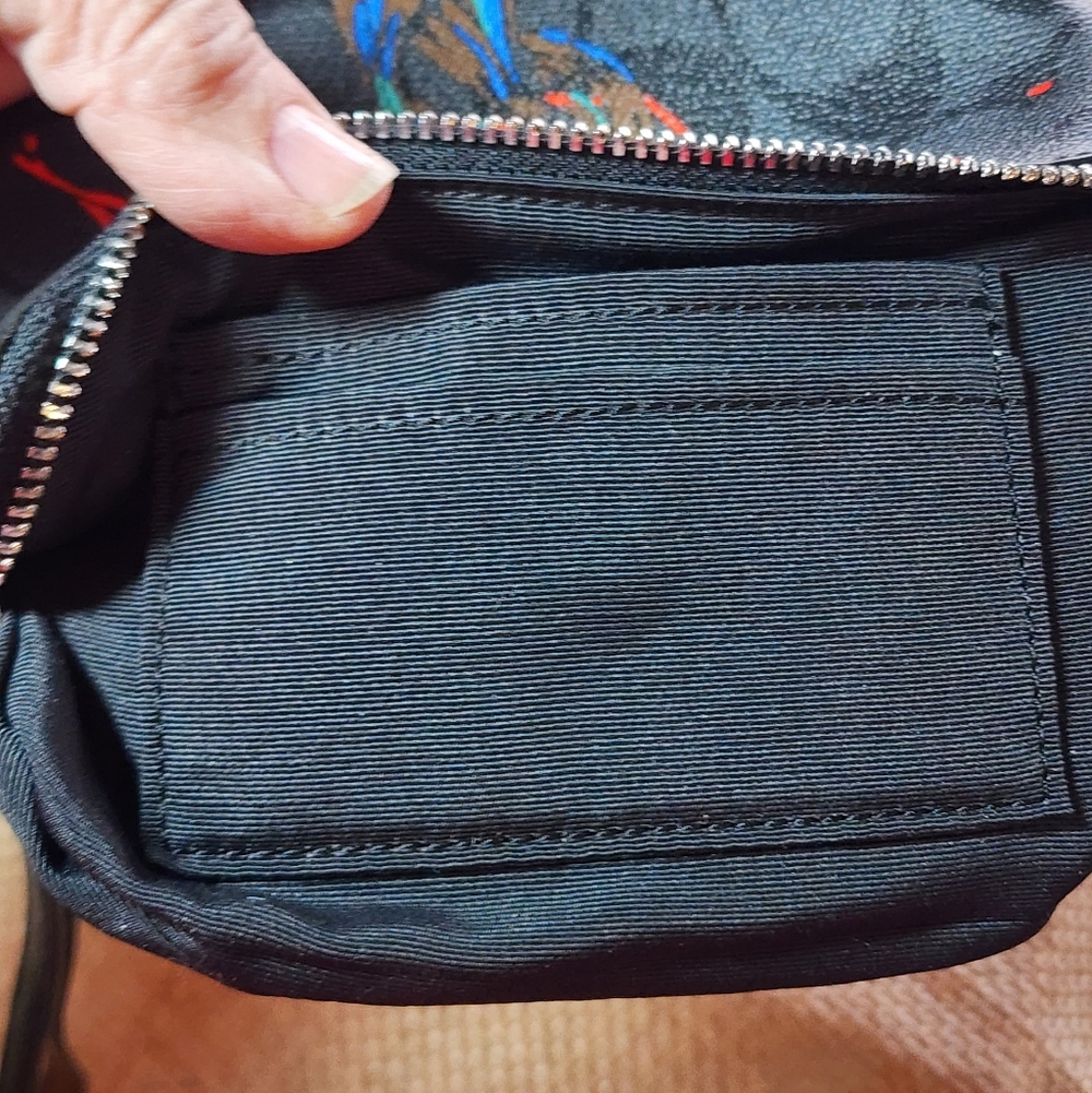 Coach Black Sierra Bird Limited Edition Coated Canvas Wristlet - Picture 7 of 10